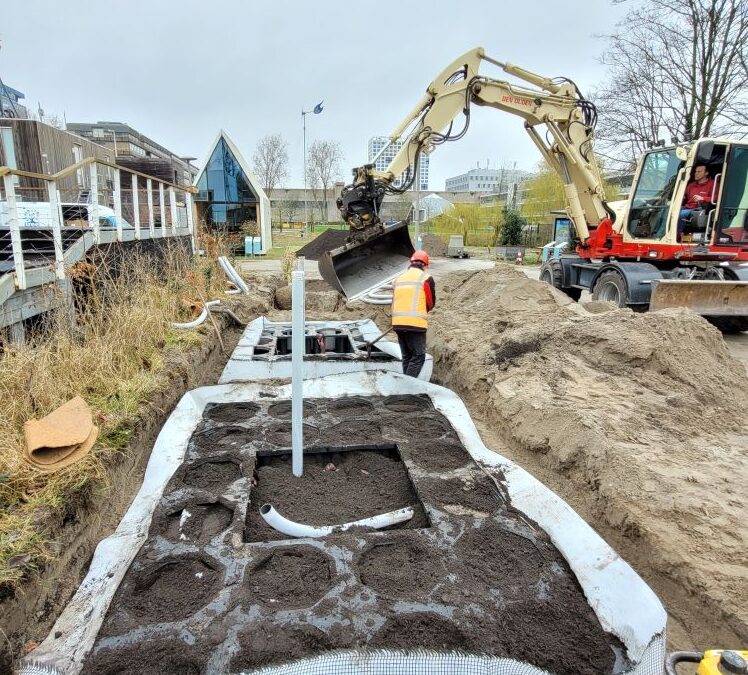 Proefopstelling TreeBuilders bij The Green Village